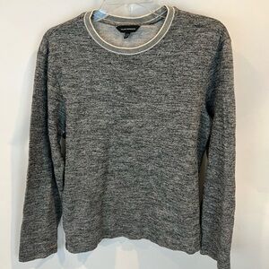 Club Monaco Gray Heathered Crew Neck Sweater